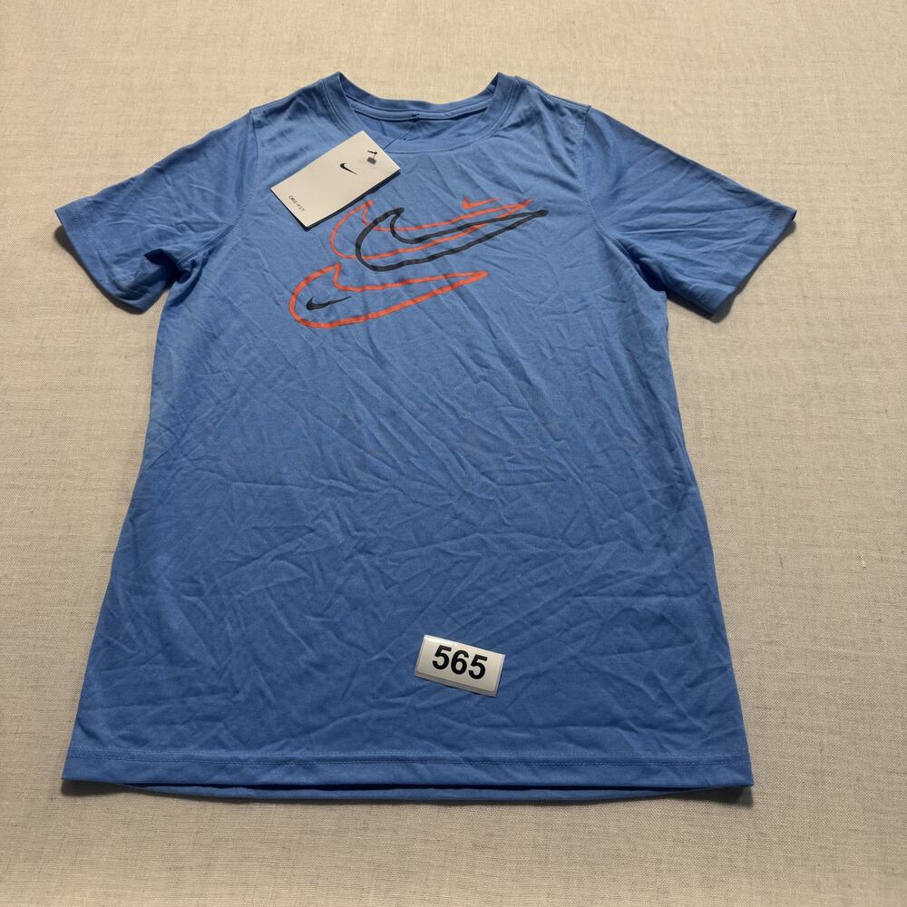 Nike Swoosh Tee Men Sz‎ M Blue Brand New